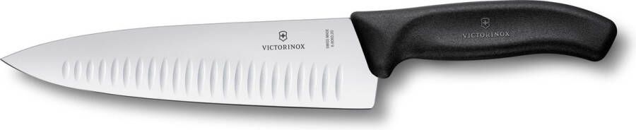 Victorinox Swiss Classic koksmes 20cm kuiltjes fibrox zwart