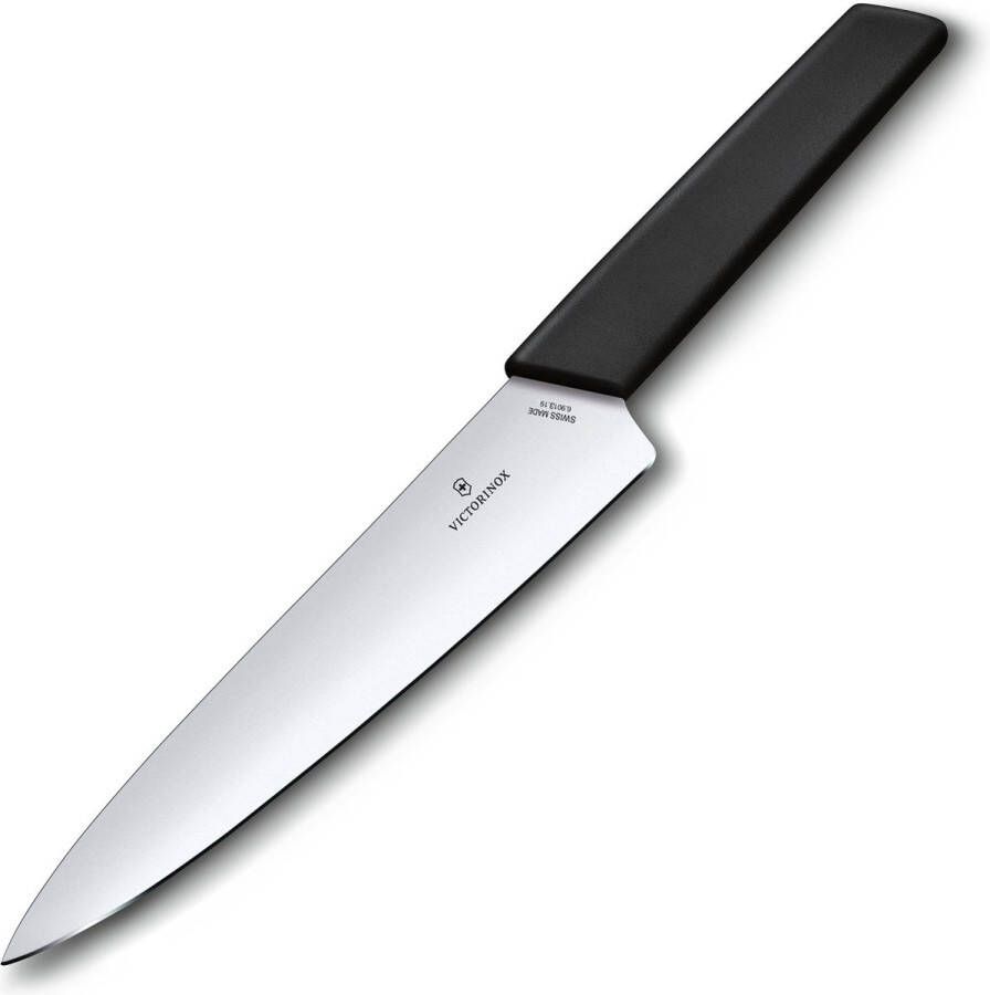 Victorinox Swiss Modern Vleesmes 19cm RVS PP Kunststof Zwart