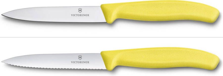 Victorinox SwissClassic Officemes 2 Stuks: Glad en Kartel Geel