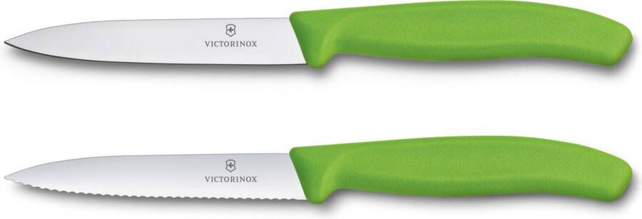 Victorinox SwissClassic Officemes 2 Stuks: Glad en Kartel Groen