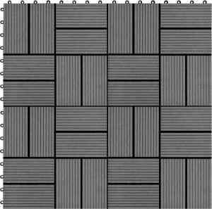 VidaLife 22 st Terrastegels 30x30 cm 2 m² HKC grijs