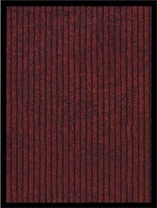 VidaLife Deurmat 40x60 cm gestreept rood