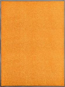 VidaLife Deurmat wasbaar 90x120 cm oranje