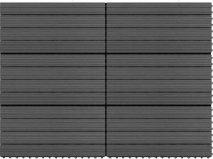 VidaLife Terrastegels 6 st 60x30 cm 1 08 m² HKC zwart