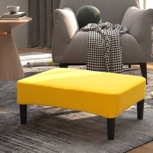 VidaLife Voetenbank 78x56x32 cm fluweel geel