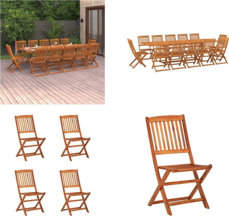 VidaXL 13-delige Tuinset massief acaciahout Tuinset Tuinsets Loungeset Loungesets