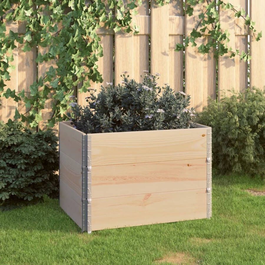 VidaXL -3-st-Plantenbakken-verhoogd-60x80-cm-massief-grenenhout