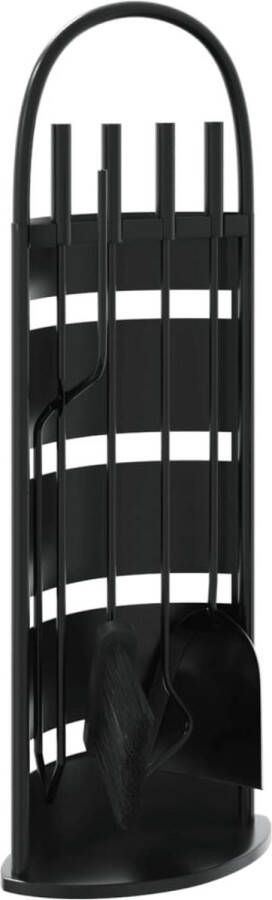 VidaXL 5-delige Haardset 23x15x66 cm staal
