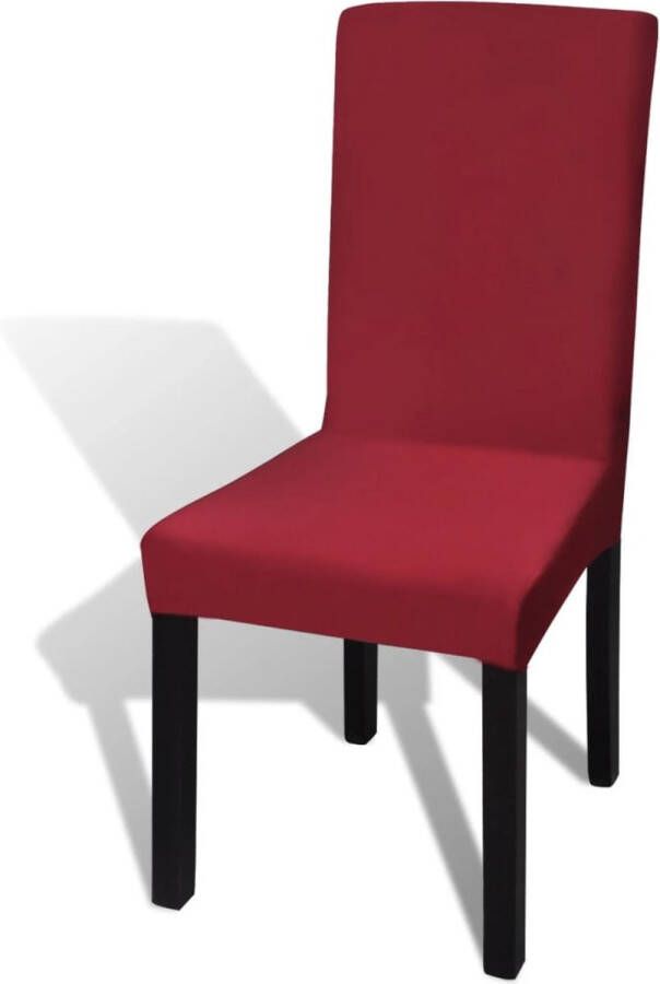 VidaXL Hoes voor stoelen 6 stuks stretch(wijnrood )