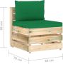 VidaXL 7-delige Loungeset met kussens groen geïmpregneerd hout - Thumbnail 2