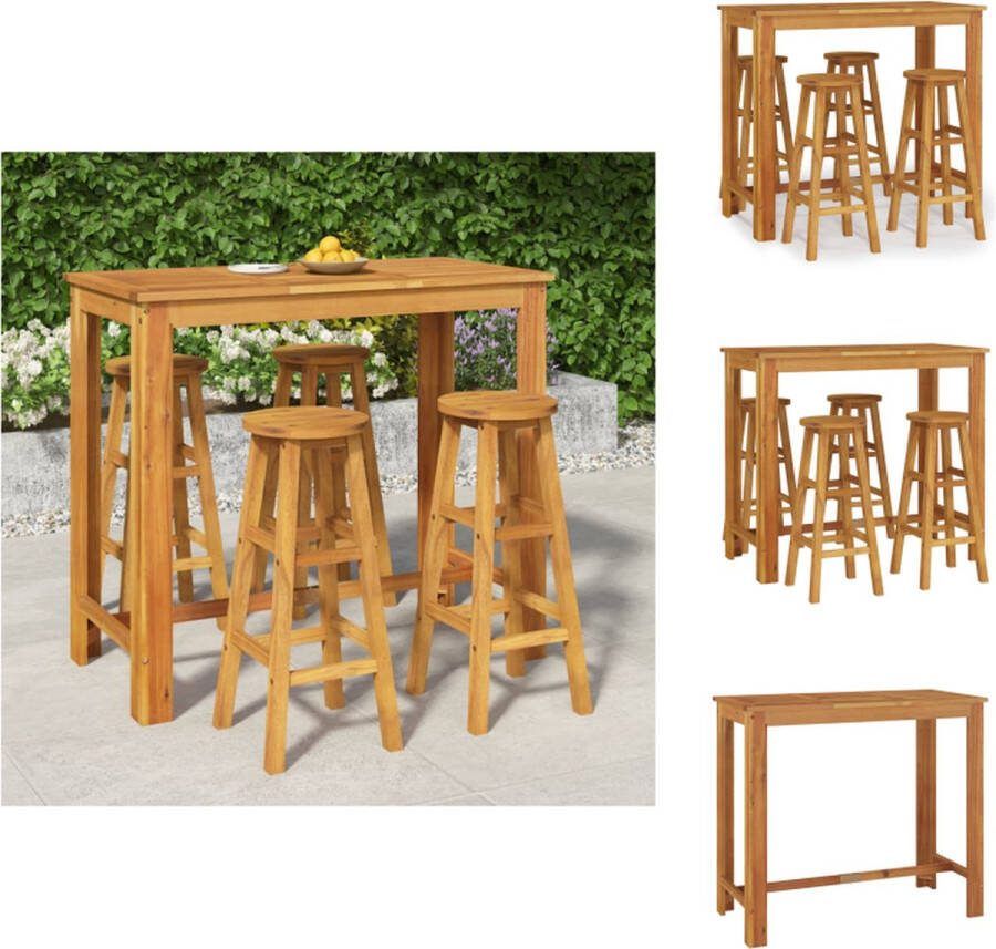 VidaXL Acacia Eethoek Tuinset 120x60x105 cm Massief Acaciahout Tuinset