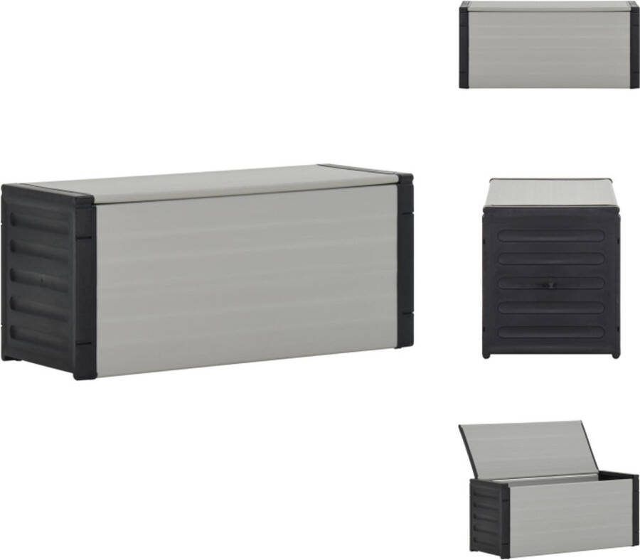 VidaXL Afvalkast PVC 85 x 34 x 40 cm praktisch ontwerp Prullenbak