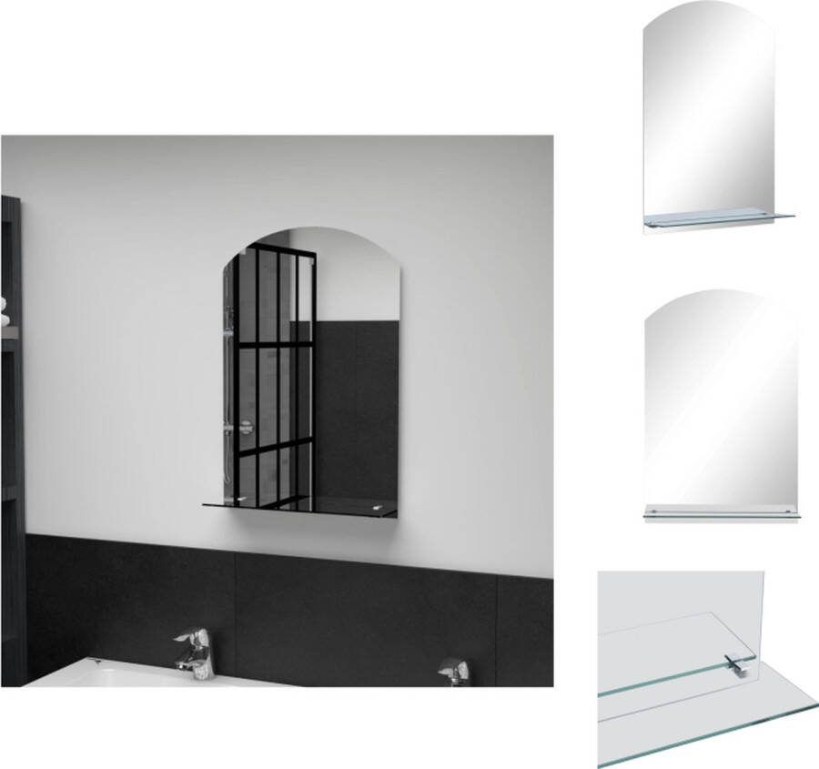 VidaXL badkamerspiegel met schap gehard glas 40 x 60 cm minimalistisch Spiegel