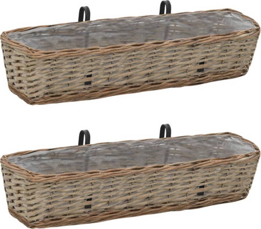 VidaXL -Balkonbakken-2-st-80-cm-wicker-met-PE-voering