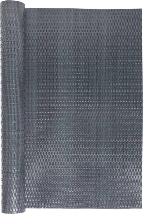 VidaXL Balkonscherm 1000x80 cm poly rattan antracietkleurig