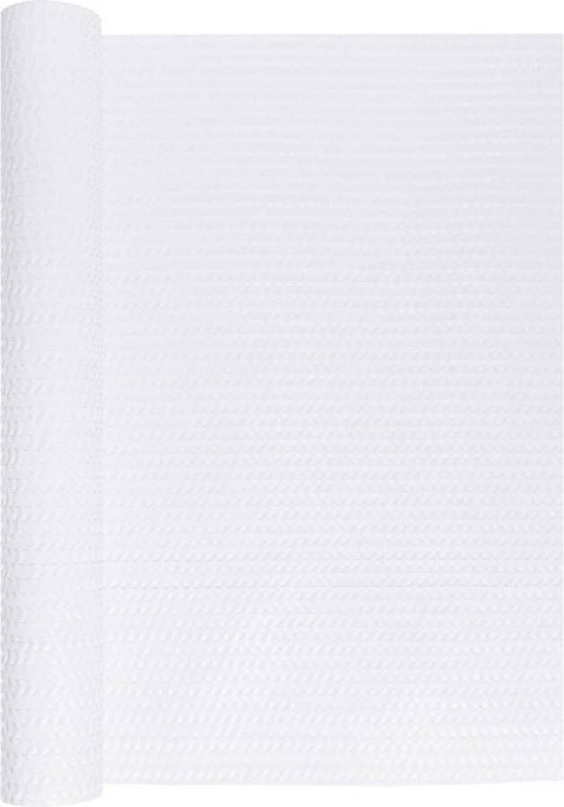 VidaXL Balkonscherm 1000x80 cm poly rattan wit