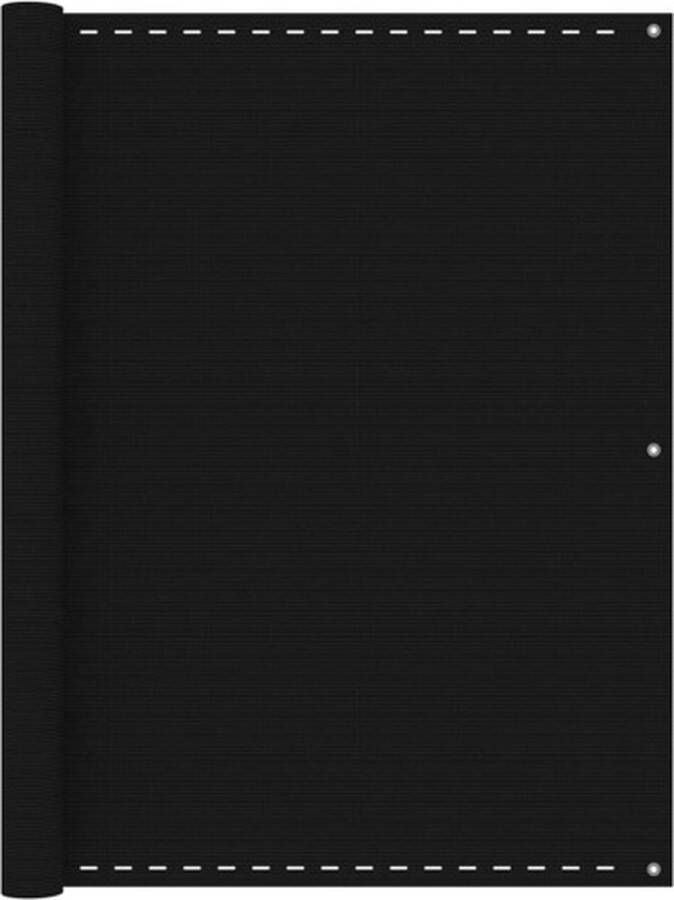 VidaXL -Balkonscherm-120x300-cm-HDPE-zwart