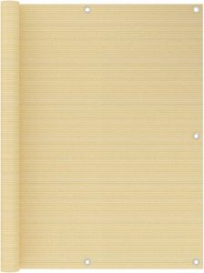 VidaXL Balkonscherm 120x600 Cm Hdpe Beige