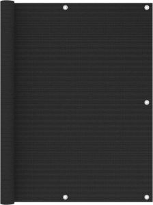 VidaXL Balkonscherm 120x600 Cm Hdpe Zwart