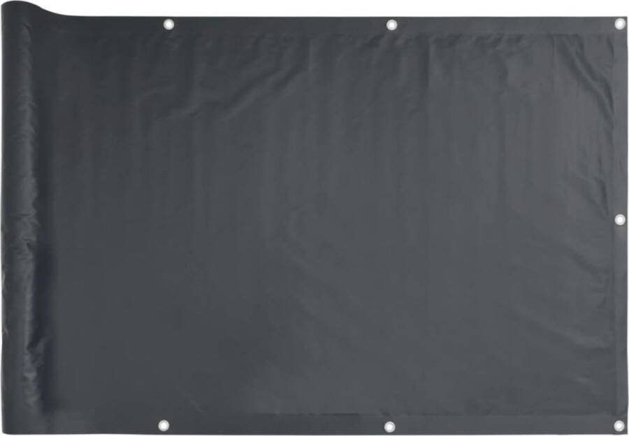 VidaXL Balkonscherm 300x120 cm PVC antracietkleurig