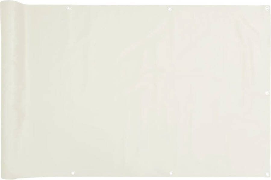 VidaXL Balkonscherm 400x120 cm PVC wit