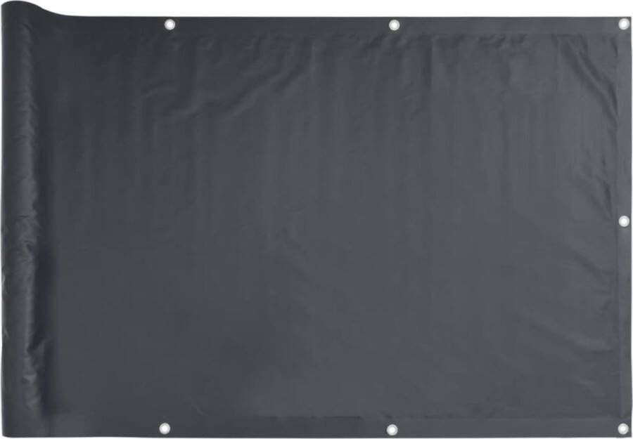 VidaXL Balkonscherm 600x75 cm PVC antracietkleurig