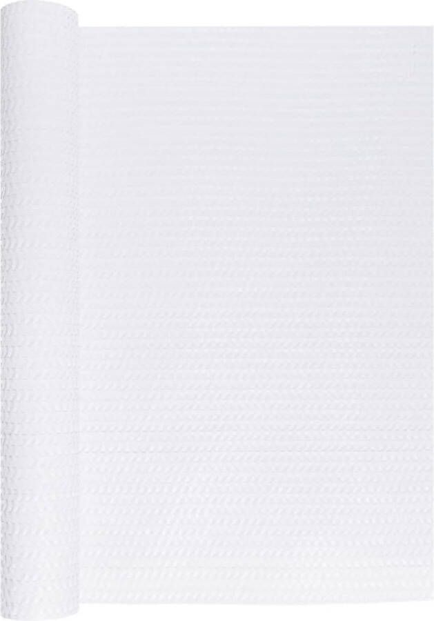 VidaXL Balkonscherm 600x80 cm poly rattan wit