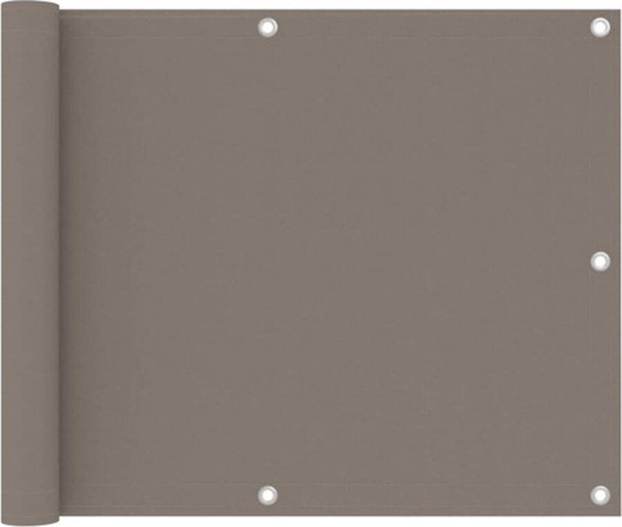 VidaXL Balkonscherm 75x300 cm oxford stof taupe