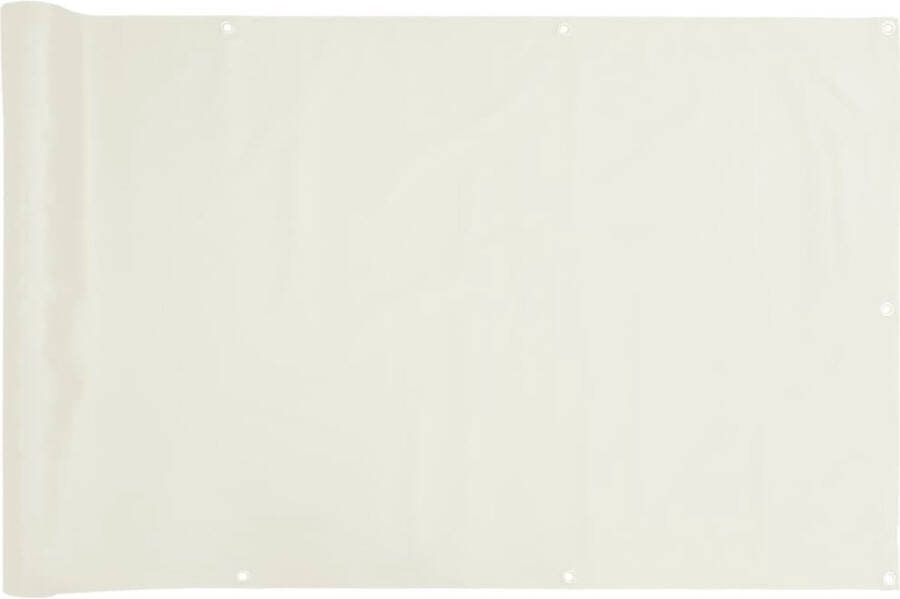 VidaXL Balkonscherm 800x75 cm PVC wit