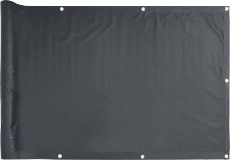 VidaXL Balkonscherm 800x90 cm PVC antracietkleurig