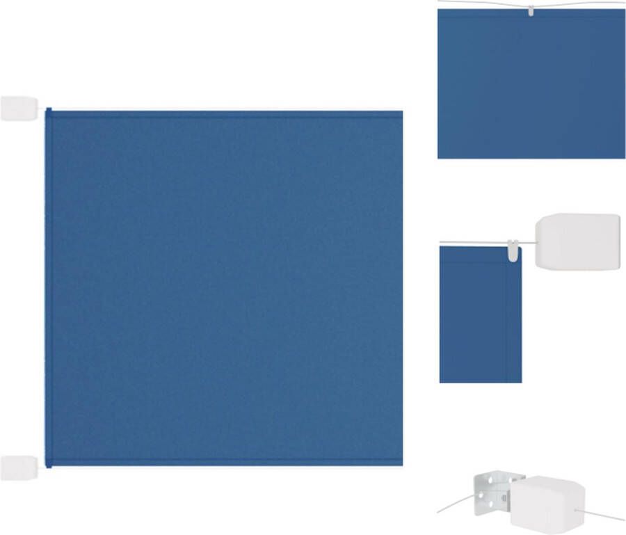 VidaXL Balkonscherm Blauw 100 x 1.200 cm Verticale bescherming Oxford stof Parasol