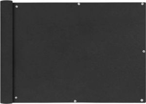 VidaXL Balkonscherm Oxford Textiel 75x400 Cm Antraciet