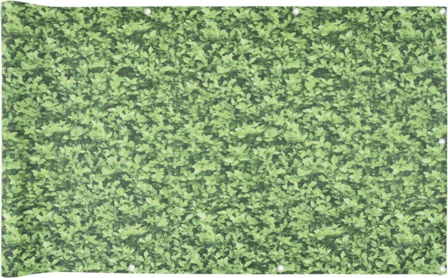 VidaXL Balkonscherm plantpatroon 800x90 cm PVC groen