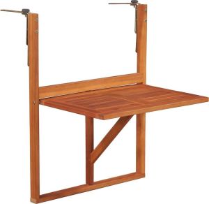 VidaXL Balkontafel hangend 64.5x44x80 cm massief acaciahout