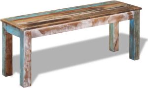 VidaXL Bankje 110x35x45 cm massief gerecycled hout