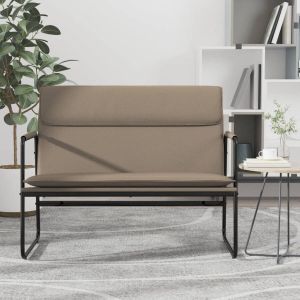 VidaXL Bankje 100x64x80 cm kunstleer cappuccinokleurig