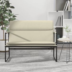 VidaXL Bankje 100x64x80 cm kunstleer crèmekleurig