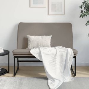 VidaXL Bankje 100x75x76 cm stof taupe