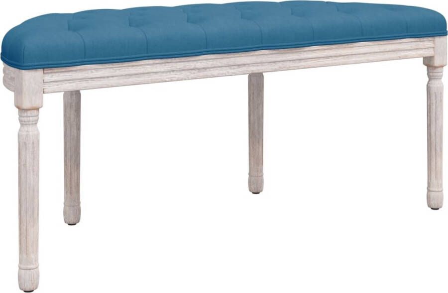 VidaXL -Bankje-110 5x45x49-cm-fluweel-blauw