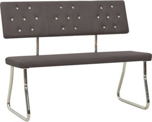 VidaXL Bankje 110 cm kunstleer antracietgrijs