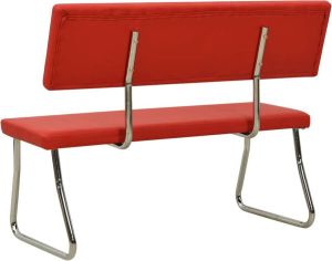 VidaXL Bankje 110 cm kunstleer rood