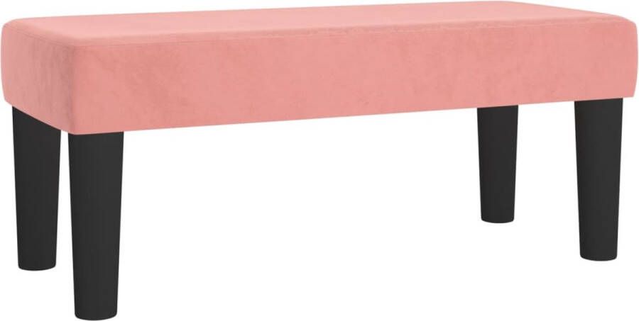 VidaXL -Bankje-70x30x30-cm-fluweel-roze