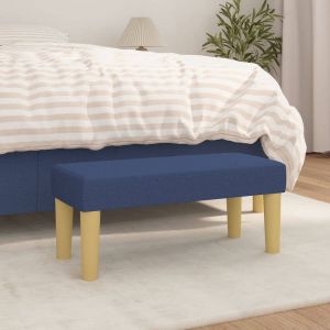 VidaXL Bankje 70x30x30 cm stof blauw