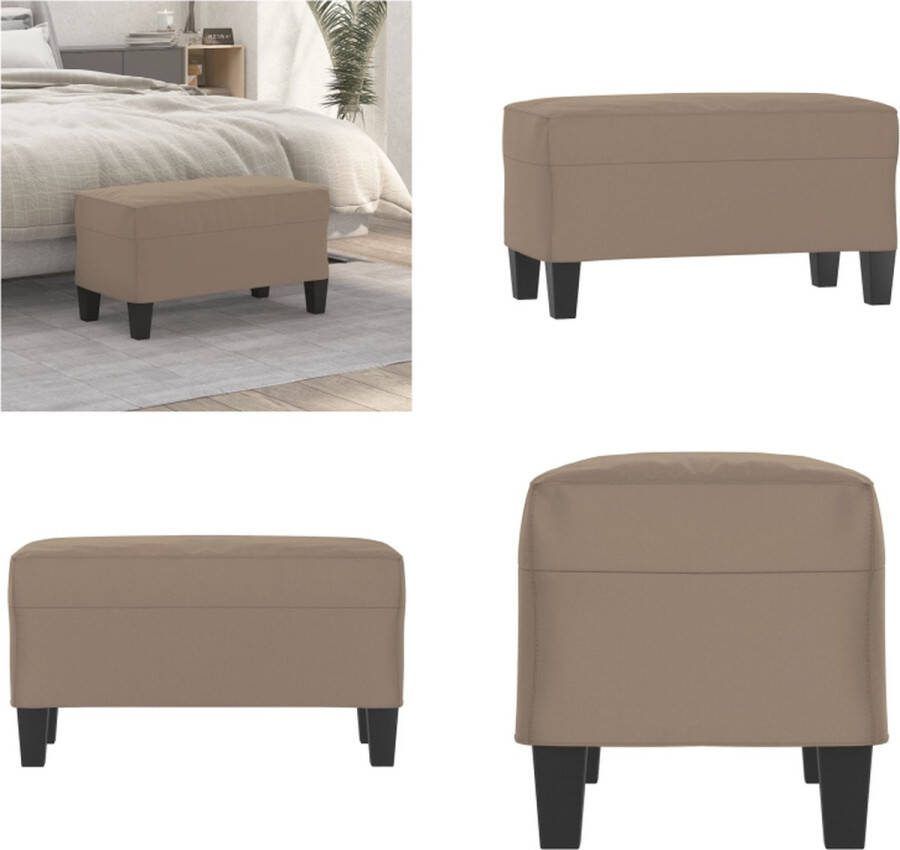 VidaXL Bankje 70x35x41 cm microvezelstof taupe Bankje Bankjes Bank Zitbank