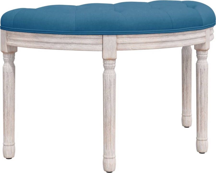 VidaXL -Bankje-81 5x41x49-cm-fluweel-blauw