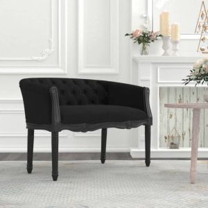 VidaXL Bankje 98x56x69 cm fluweel zwart