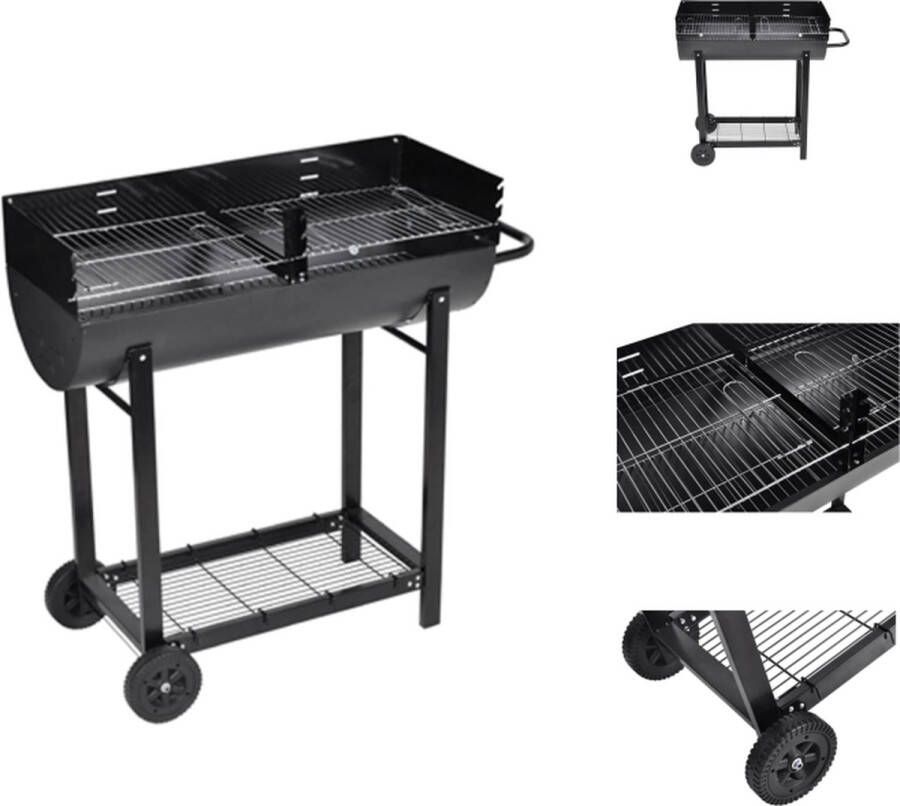 VidaXL Barbecue Classic Houtskool 100x43x93 cm 82x33 cm Barbecue