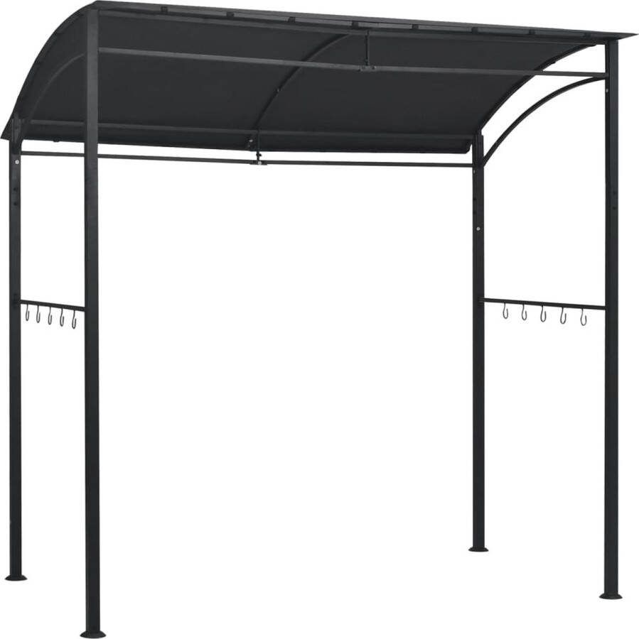 VidaXL -Barbecue-paviljoen-215x150x220-cm-staal-antraciet