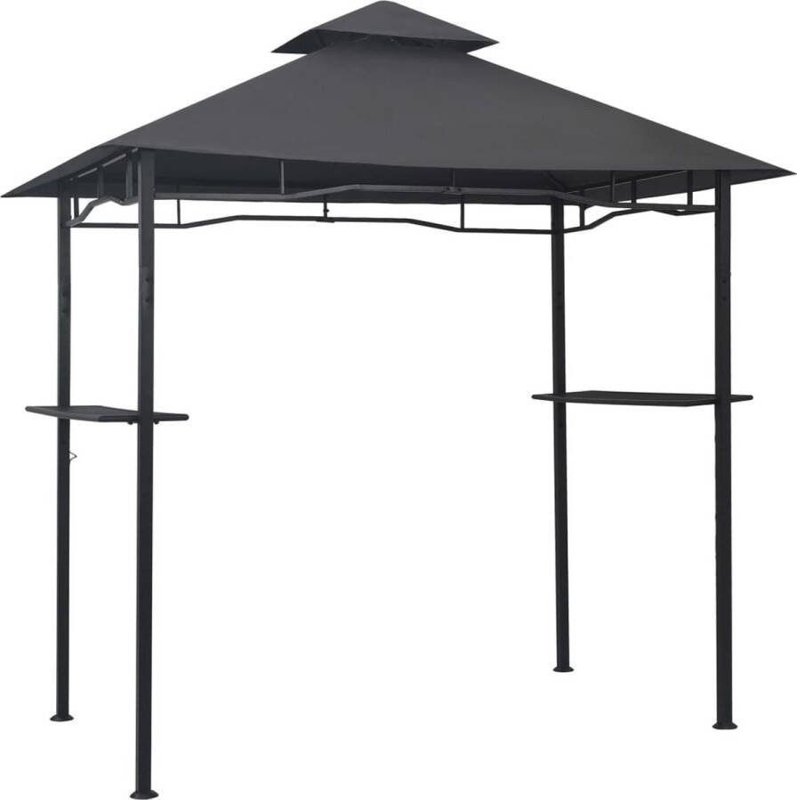 VidaXL -Barbecue-paviljoen-240x150x255-cm-staal-antraciet