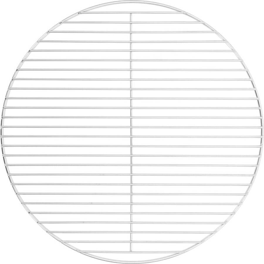 VidaXL Barbecuerooster rond Ø50 cm 304 roestvrij staal
